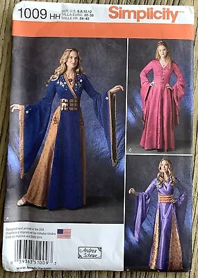 Simplicity Sewing Pattern  Fancy Dress Costume Dress Game Of Thrones Uncut 6-12 • £8.50