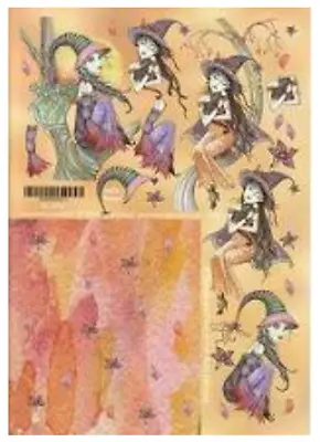 Molly Harrison Fantasy & Fairy Art -various- 2*Non-die-cut A4 Decoupage Sheets  • £1.20
