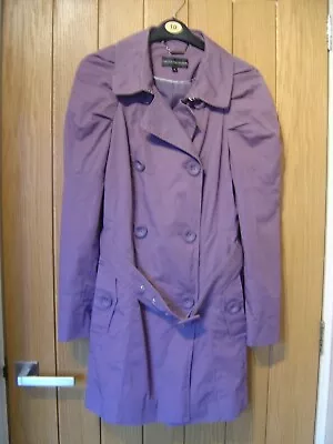 £0.99 • Buy M&S Limited Collection Lined Purple Raincoat Size 10