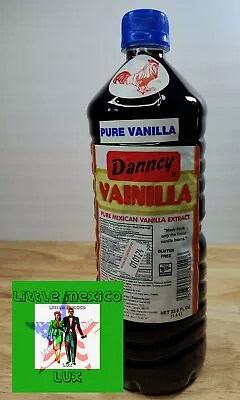 Dark Danncy Pure Mexican Vanilla Extract 33oz1L Ea Plastic Botle From Mexico⚡️🚚 • $17.94