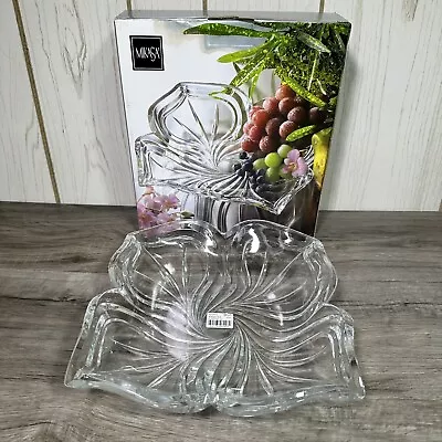 Mikasa Flores Platter 13  WX056/313 With Original Box Clear Serving Dish Square • $9.99