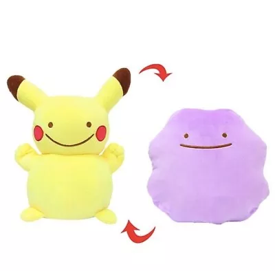 Anime Dolls Ditto Reversible Pillow Cushion Transform Pikachu Plush Doll • $49.99