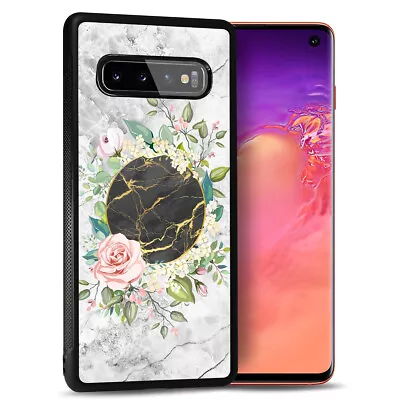 ( For Samsung S7 Edge ) Back Case Cover PB12690 Marble Flower • $9.99
