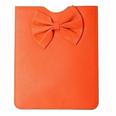 £52.15 • Buy Red Valentino 100% Leather Women's Orange Bow Decorated Pouch Ipad Case 8x10