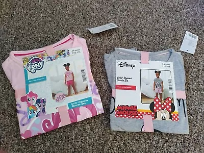 BNWT Girls Short Pyjamas My Little Pony & Minnie Mouse 4-5 Years • £11.99