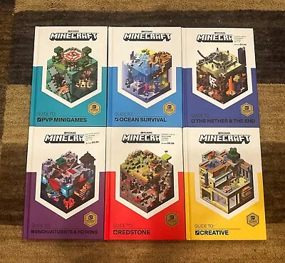 Minecraft Official Gamers Guide HandBook 6 Book Lot/Set Hardcover • $18