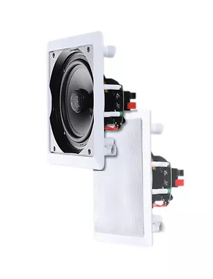 £32.99 • Buy E-audio 5  2 Way Ceiling Speakers Home Water Resistant Pair (8 Ohms 80 W) #B414A