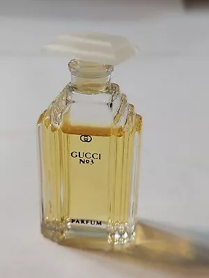 Vtg Gucci #3  Pure Perfume EDP Splash Mini Bottle Travel Size 1/8 Oz • $24.99