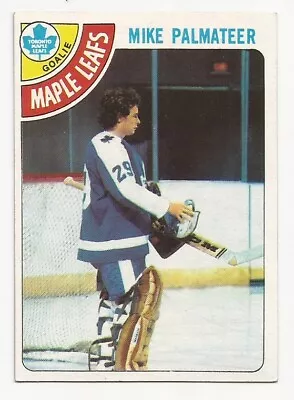 1978-79 Topps Maple Leafs Goalie Mike Palmateer Hockey Card #160 • $1.25