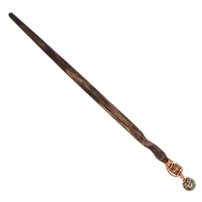 NEW Pyrite And Oak Handcrafted Magic Wood Wand Copper Wire-Wrapped 9.5  • $28.99