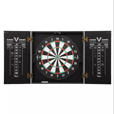 2-Sided Dartboard Cabinet Traditional Baseball Dart Board Magnetic Door Gameroom • $69.10