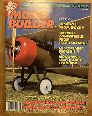 MODEL BUILDER Magazine June 1993 Aircraft Modeling RC Radio Control • $10.99