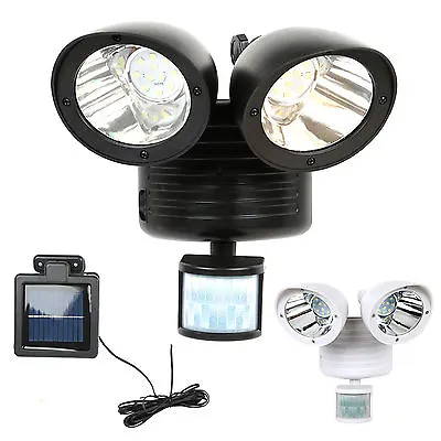 22 LED Dual Security Detector Solar Spot Light Motion Sensor Outdoor Floodlight • $14.99