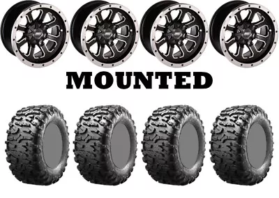 Kit 4 Maxxis Bighorn 3.0 Tires 26x9-14/26x11-14 On Moose 548X Black Wheels IRS • $1352.12