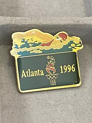 Olympic Swimming Pin Atlanta 1996 With Collector Card • $9.99