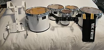 Mapex Qualifier Snow White Marching Quints • $400