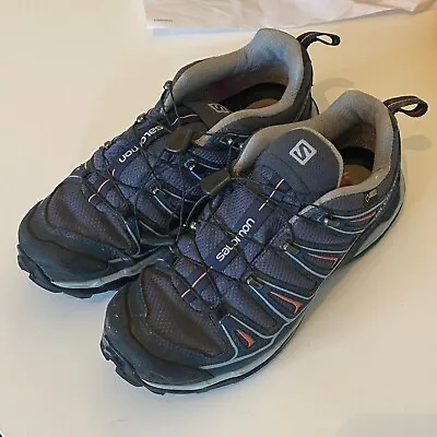 Salomon X Ultra 2 Gtx 371595 Womens UK  M Blue Gray Shoes Trail Running Sneakers • £45