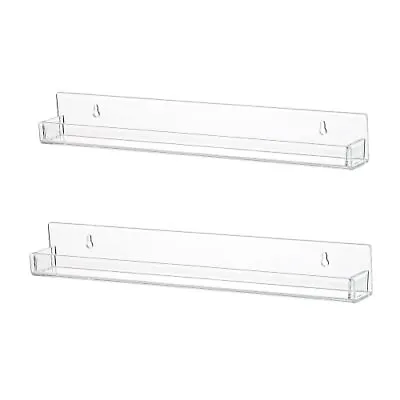 Nail Polish Rack Wall Mounted Shelf 2 Packclear Acrylic Nail Polish Holder Organ • $15.57