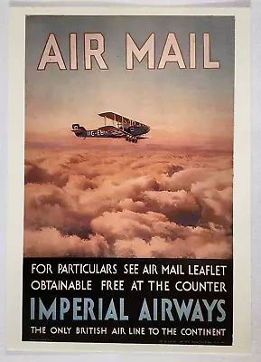 Post Office Archives Postcard - AIR MAIL - IMPERIAL AIRWAYS • £2.50