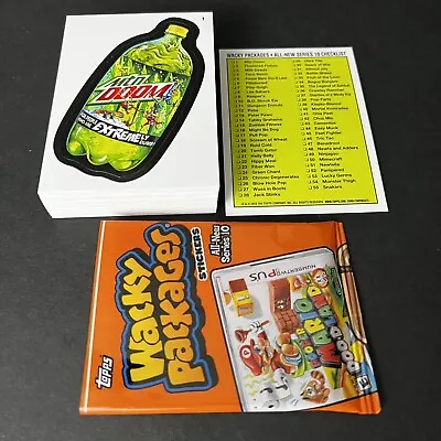 2013 Wacky Packages All New Series Ans 10 Complete Set 55 Sticker Cards +wrapper • $14.97