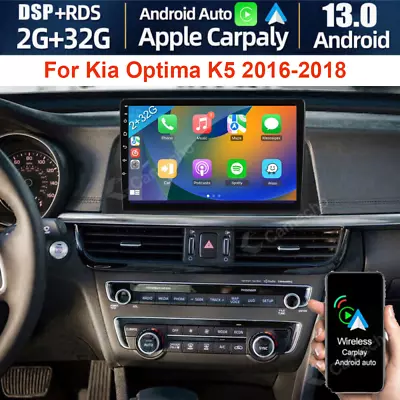 Android 13.0 Car Radio Stereo GPS Navi Apple CarPlay For 2016-2018 Kia Optima K5 • $147.90