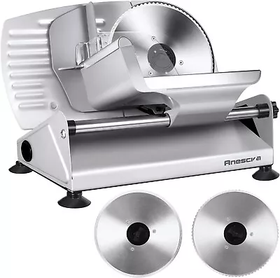 200W Electric Meat Slicer Commercial Blade Jerky Deli Cheese Food Cutter Kitchen • $129.99