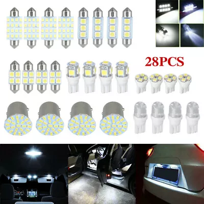 28pcs LED Interior Lights Bulbs Kit Car Trunk Dome License Plate Lamps 6000K NEW • $5.97