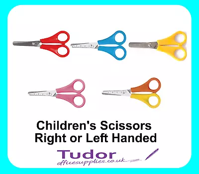 £2.89 • Buy Scissors Children's School Kids Right O Left Handed Craft 130mm Plastic Handle  
