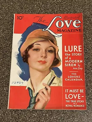 The Illustrated Love Magazine April 1930 Mary Philbin Phantom Lucky Strike Ad • $29.99