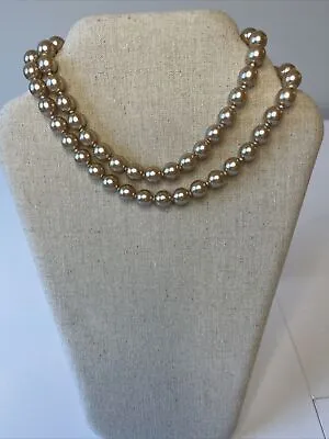 $10.90 • Buy Joan Rivers Pearl Necklace Champagne Beads Vintage