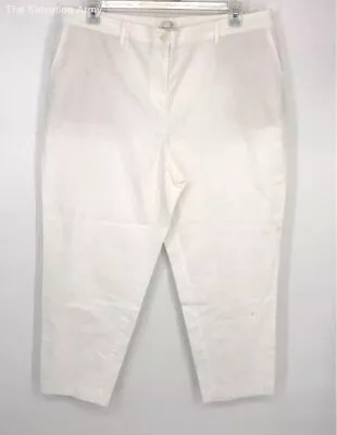 NWT J. Jill White Casual Pants - Size Womens 20W • $7.99