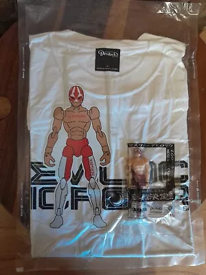 Masked Devilock Large Tshirt With Microman Takara Figure New Japan Pro Wrestling • £39.99