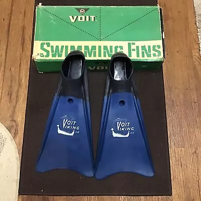 Voit Viking Vintage Surf Pool Diving Scuba Snorkel Fins Flippers Rubber Medium • $45