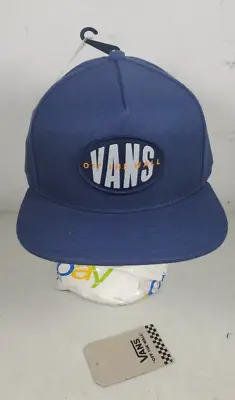 Vans Off The Wall Men's Snapback Hat Cap Blue New NWT • $13.03