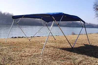 New Vortex 4 Bow Pontoon/deck Boat Bimini Top 10' Royal Blue 91-96  • $305.99