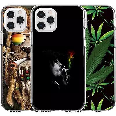 £11.20 • Buy Silicone Cover Case Funny Weed Art Inhale Good High Life Calm Lion Bob Marley