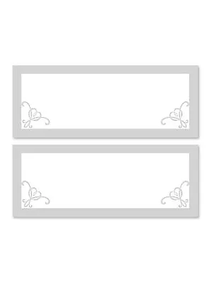 £2.39 • Buy SILVER 24 Table Place Name Setting Meal Cards Wedding Party Birthday Dinner Xmas