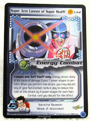 $4.99 • Buy 2003 Score Limited Dragon Ball Z DBZ CCG Super Arm Cannon Super Stuff #L3-2 Foil