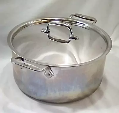 All-Clad 8qt D3 Stainless Steel Stock Pot Double Handles Made USA • $80