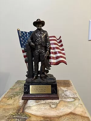 John Wayne  To The Republic For Which It Stands  Bradford Exchange Sculpture • $59