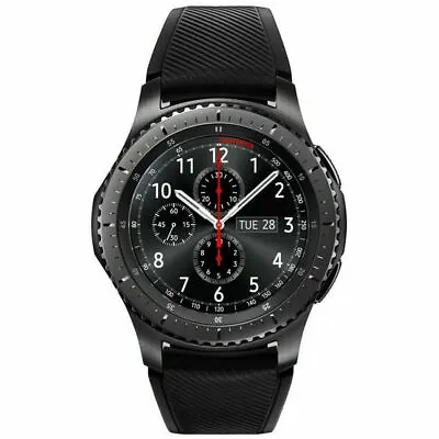 Samsung Galaxy Gear S3 Frontier 46mm SM-R765 WiFi Smartwatch Dark Gray • $81.69