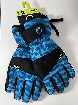 Neff Men's Ski Snow Gloves Size XL Blue NWT • $13