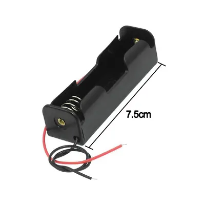 1PC 18650 Single Battery HOLDER Case Rechargeable 18650 Wire Lead LITHIUM • £2.52
