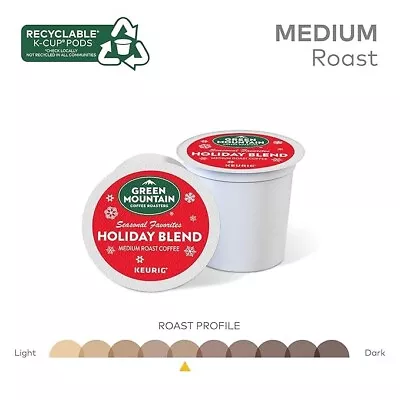 96/pack Green Mountain Coffee Roasters K-cups Holiday Blend Bulk Packaging • $15.50