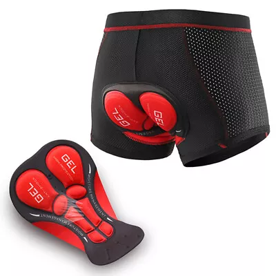 Men's Cycling Underwear Bike Shorts Breathable Quick Dry 5D Padded Gel Sponge US • $12.99