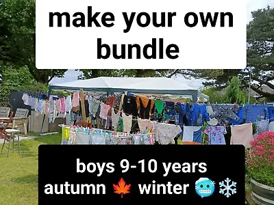 9-10 Years Boys Top Jumper Jeans Jogger Sweatshirt Autumn Winter Make A Bundle • £2.49