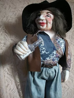 Original Soft Sculpture Art Artist  Doll  Needle Sculpted By Babs 25  • $55