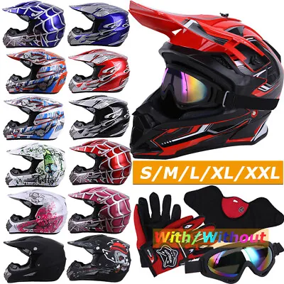 Youth Kids DOT Motocross Helmet Child ATV UTV MX BMX Dirt Bike Off-Road Racing • $44.64