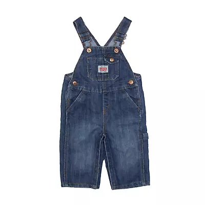 LEVI'S Denim Dungarees Blue Straight Girls S W22 L8 • £21.99