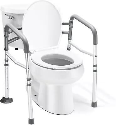 Medical King Toilet Safety Rail - Adjustable Detachable Toilet Safety Frame • $89.99